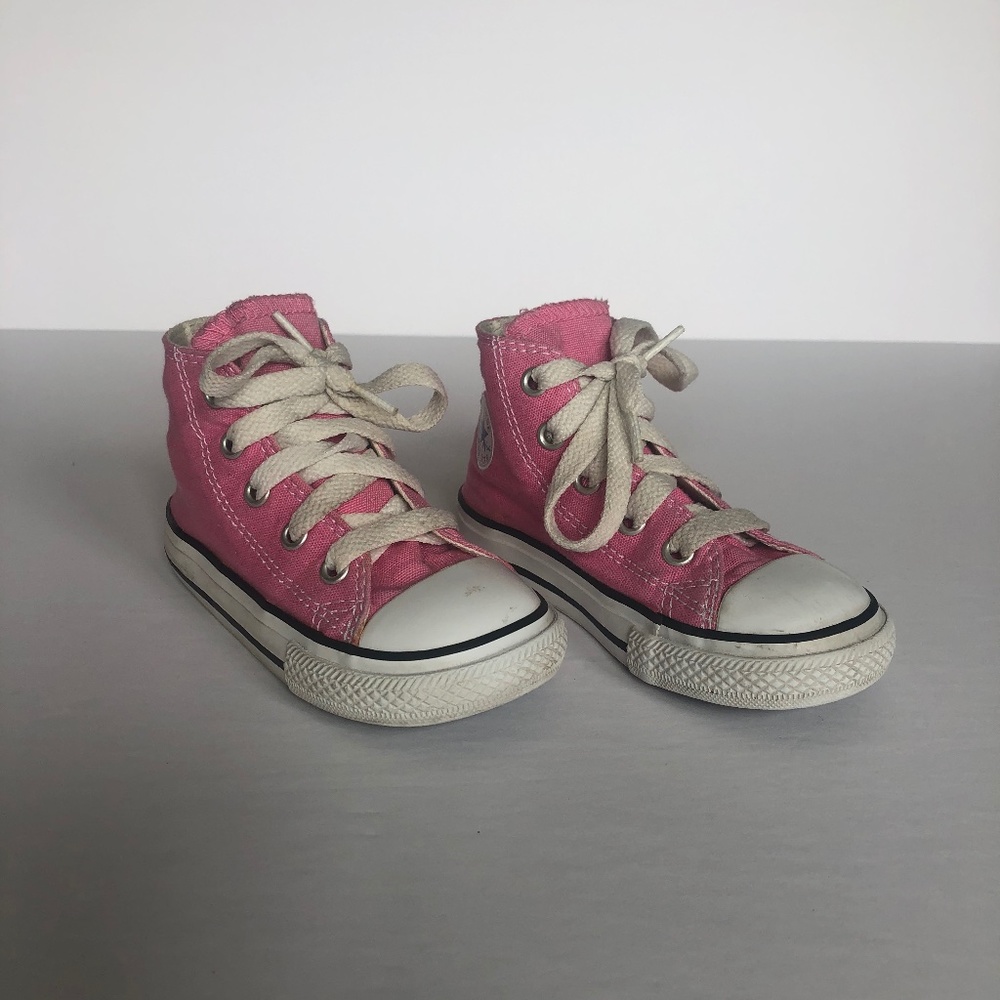 Converse Toddler Girls Pink Chuck Taylor All Star Classic High-Top Sneakers